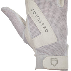 Gants en tissu technique Sunny Equestro Blanc Gants en tissu technique Sunny Equestro Blanc