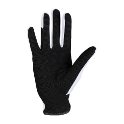 Gants en tissu technique avec logo multicolore Equestro Blanc / noir Gants en tissu technique avec logo multicolore Equestro Blanc / noir