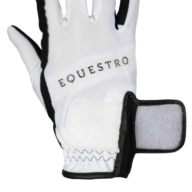 Gants en tissu technique avec logo multicolore Equestro Gants en tissu technique avec logo multicolore Equestro