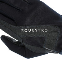 Gants en tissu technique avec doublure polaire Equestro Marine Bleu marine Gants en tissu technique avec doublure polaire Equestro Marine Bleu marine