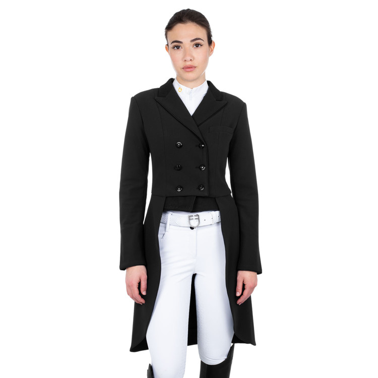 Frac de dressage de concours femme en tissu technique Equestro Frac de dressage de concours femme en tissu technique Equestro