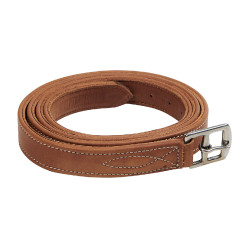 Étrivières en cuir doublé Equestro Cognac Marron