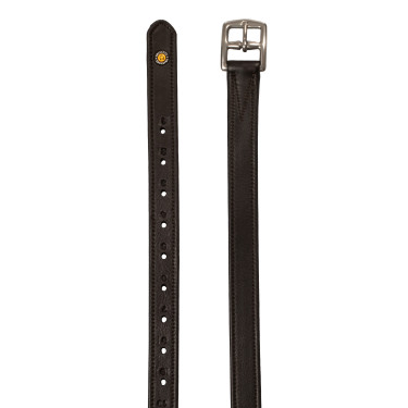 Étrivières en cuir double avec boucles courbées Equestro Étrivières en cuir double avec boucles courbées Equestro