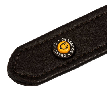 Étrivières en cuir double avec boucles courbées Equestro Étrivières en cuir double avec boucles courbées Equestro