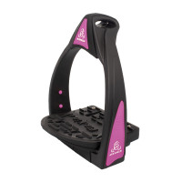 Étriers Flexia Acavallo Noir / fuchsia