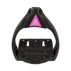 Étriers Flexia Acavallo Noir / fuchsia