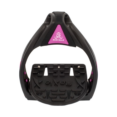 Étriers Flexia Acavallo Noir / fuchsia