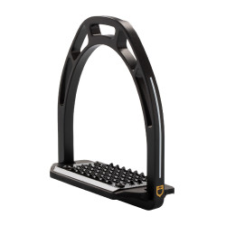 Étriers en aluminium avec plancher incliné Pro HPS Equestro Noir Étriers en aluminium avec plancher incliné Pro HPS Equestro Noir