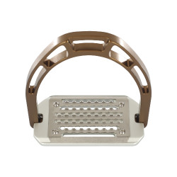 Étriers en aluminium Arco Evolution Alupro Acavallo Bronze Marron