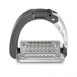 Étriers Arena Aluplus Junior 10,5 cm Acavallo Charbon Gris Étriers Arena Aluplus Junior 10,5 cm Acavallo Charbon Gris