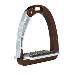 Étriers Arena Aluplus Junior 10,5 cm Acavallo Marron