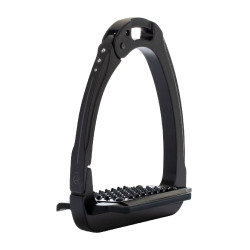 Étriers Arena Aluplus 2.0 édition spéciale avec cristaux Swarovski Acavallo Noir total