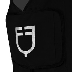 Couverture en polaire avec fermeture frontale à rabat GP Equestro Noir