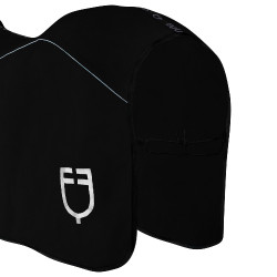 Couverture en polaire avec fermeture frontale à rabat GP Equestro Noir