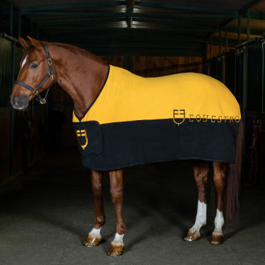 Couverture en polaire anti-boulochage bicolore Munster Equestro Couverture en polaire anti-boulochage bicolore Munster Equestro