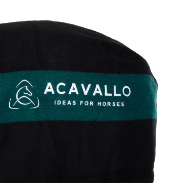 Couverture en laine avec rayures vertes 800g Acavallo Couverture en laine avec rayures vertes 800g Acavallo