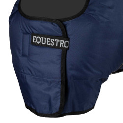 Couverture de box 400g en tissu rip-stop avec logo Bora Equestro Marine Bleu marine
