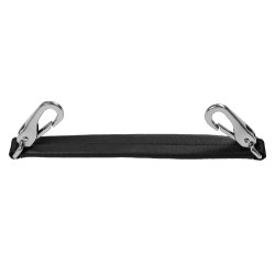 Courroie de selle en cuir Equestro Noir