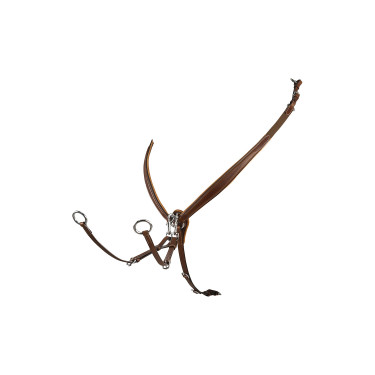 Collier de chasse obstacle en cuir Equestro Collier de chasse obstacle en cuir Equestro