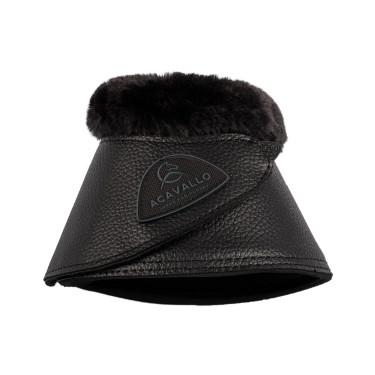 Cloches en cuir écologique avec mouton synthétique et fermeture velcro Acavallo Cloches en cuir écologique avec mouton synthétique et fermeture velcro Acavallo