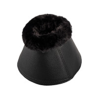 Cloches en cuir écologique avec mouton synthétique et fermeture velcro Acavallo Blanc