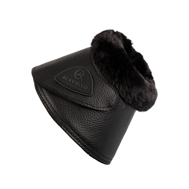 Cloches en cuir écologique avec mouton synthétique et fermeture velcro Acavallo Cloches en cuir écologique avec mouton synthétique et fermeture velcro Acavallo