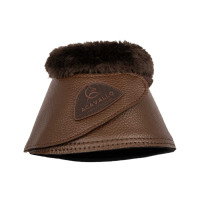 Cloches en cuir écologique avec mouton synthétique et fermeture velcro Acavallo Marron foncé Cloches en cuir écologique avec mouton synthétique et fermeture velcro Acavallo Marron foncé