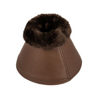 Cloches en cuir écologique avec mouton synthétique et fermeture velcro Acavallo Blanc