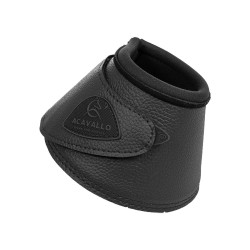 Cloches en cuir écologique avec fermeture velcro Acavallo Noir Cloches en cuir écologique avec fermeture velcro Acavallo Noir