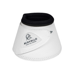 Cloches en cuir écologique avec fermeture velcro Acavallo Blanc