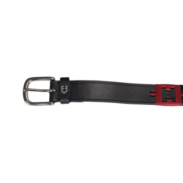 Ceinture en cuir avec motif géométrique Equestro Ceinture en cuir avec motif géométrique Equestro