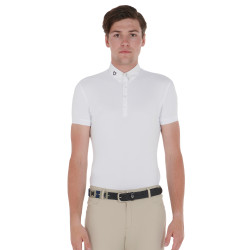 Ceinture en cuir avec motif géométrique Equestro Noir / marine / gris Multi-couleurs