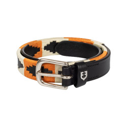 Ceinture en cuir avec décorations navajo Equestro Noir