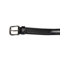 Ceinture en cuir avec clous argentés Equestro Noir / argent Ceinture en cuir avec clous argentés Equestro Noir / argent