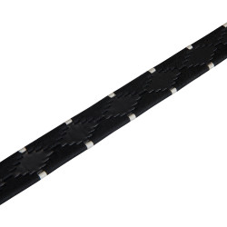 Ceinture en cuir avec broderie noire et blanche Equestro Ceinture en cuir avec broderie noire et blanche Equestro