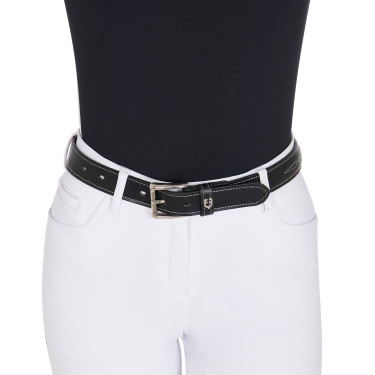 Ceinture en cuir avec broderie artisanale Equestro Ceinture en cuir avec broderie artisanale Equestro