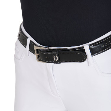 Ceinture en cuir avec broderie artisanale Equestro Ceinture en cuir avec broderie artisanale Equestro