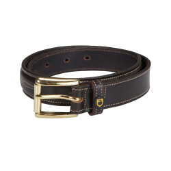 Ceinture en cuir avec broderie artisanale Equestro Marron foncé Ceinture en cuir avec broderie artisanale Equestro Marron foncé