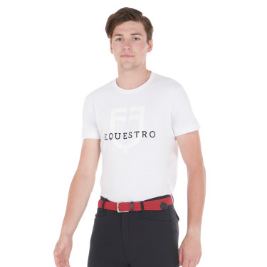 Ceinture élastique motif croisé Equestro Ceinture élastique motif croisé Equestro