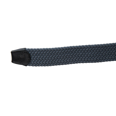 Ceinture élastique motif croisé Equestro Gris