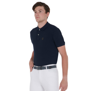 Ceinture élastique motif croisé Equestro Gris