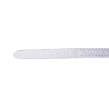 Ceinture élastique en cuir avec boucle logo Equestro Ceinture élastique en cuir avec boucle logo Equestro