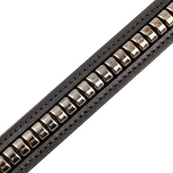 Ceinture clincher femme avec boucle mors Equestro Noir / noir Ceinture clincher femme avec boucle mors Equestro Noir / noir