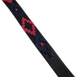 Ceinture anglaise avec décoration sud-ouest Equestro Noir Ceinture anglaise avec décoration sud-ouest Equestro Noir