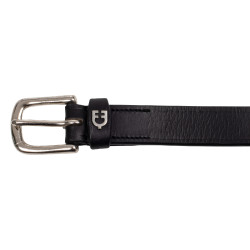 Ceinture anglaise avec broderie contrastante Equestro Noir Ceinture anglaise avec broderie contrastante Equestro Noir