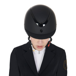 Casque unisex avec cadre brillant Galaxy Equestro Noir / noir brillant