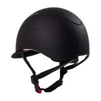 Casque unisex avec cadre brillant Galaxy Equestro Noir / rose gold brillant