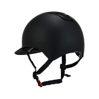 Casque ultra-léger en plastique mat résistant avec large visière (3 rembourrages) Eclipse Equestro Noir / noir Casque ultra-léger en plastique mat résistant avec large visière (3 rembourrages) Eclipse Equestro Noir / noir