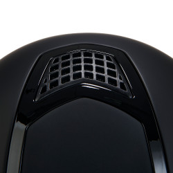 Casque ultra-léger en plastique mat résistant avec large visière (3 rembourrages) Eclipse Equestro Noir / noir