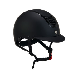 Casque ultra-léger avec cadre poli Eclipse Equestro Noir / noir